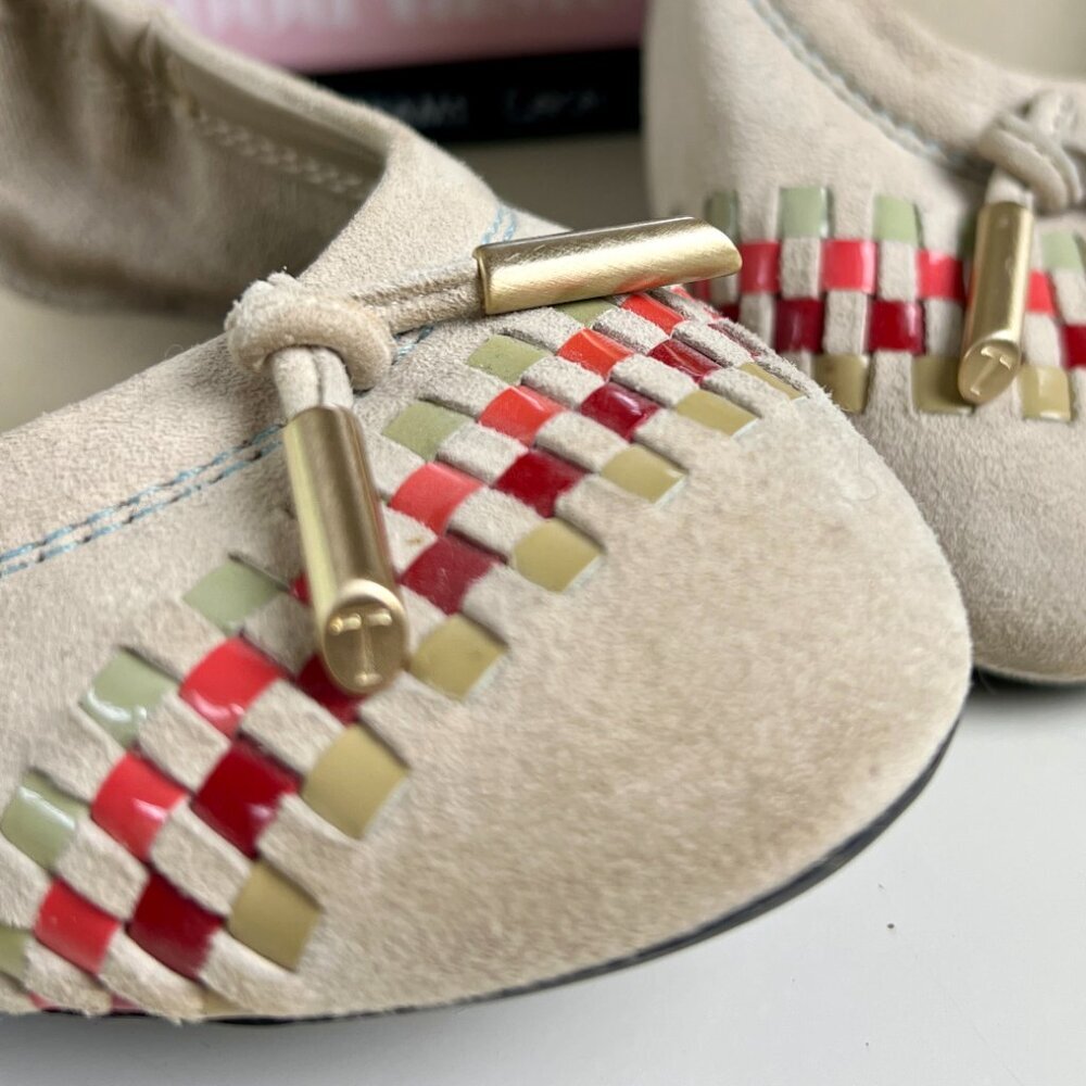 Tod's Suede Ballet Flats, 37.5, NWOT - Picture 5 of 9
